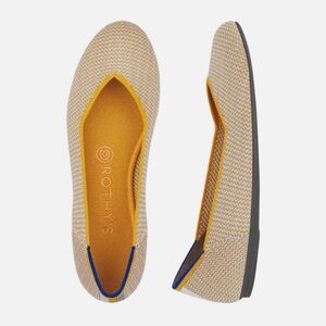 Rothy’s Women’s Dandelion Triple Stitch Round Toe Woven Ballet Flats, Size 11